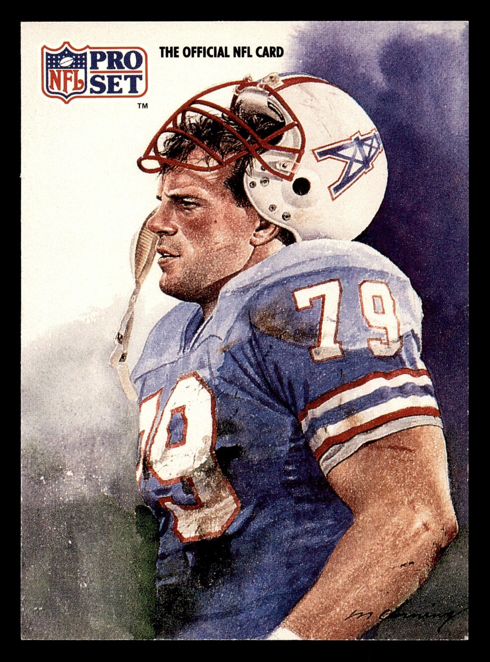 1991 Pro Set #419 Ray Childress Football Card Houston Oilers All-AFC Team